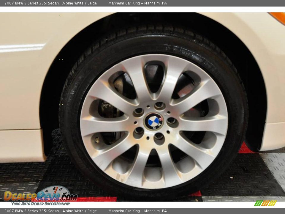 2007 BMW 3 Series 335i Sedan Alpine White / Beige Photo #18