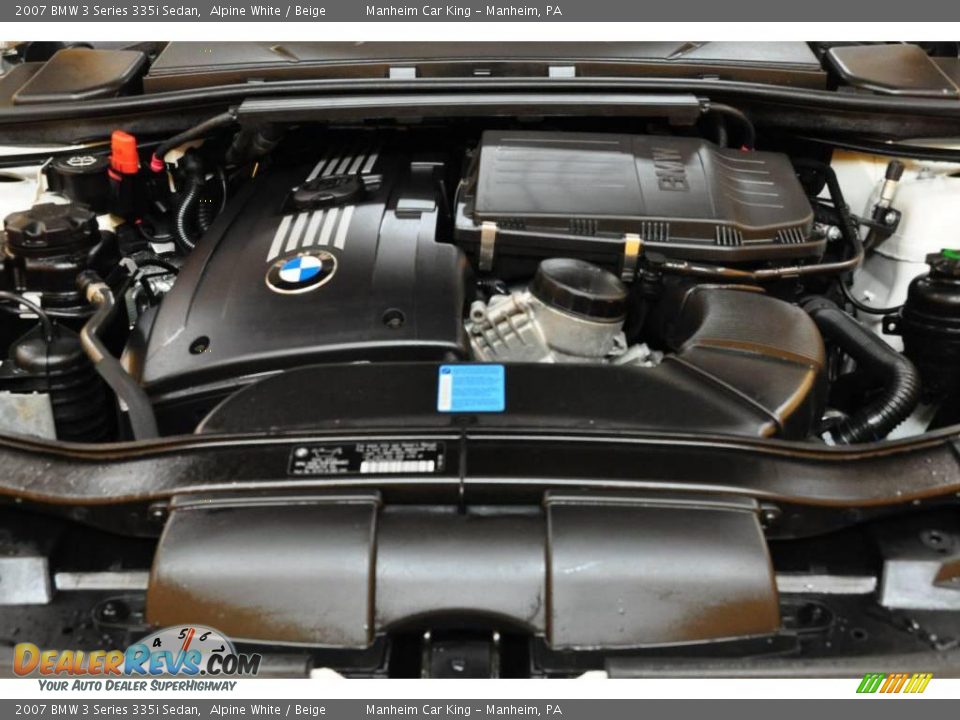 2007 BMW 3 Series 335i Sedan Alpine White / Beige Photo #19