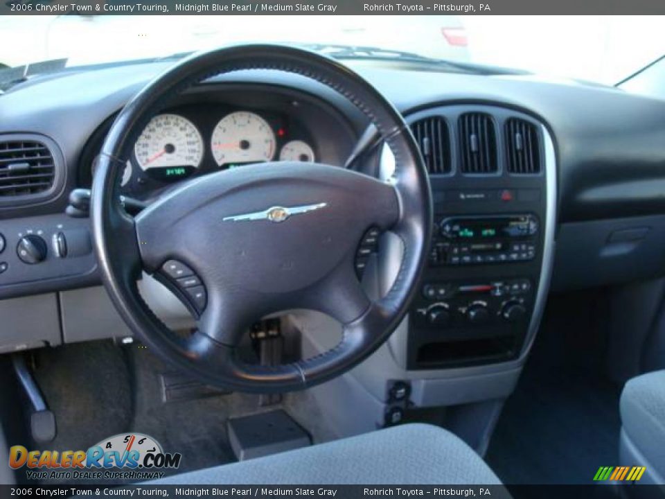2006 Chrysler Town & Country Touring Midnight Blue Pearl / Medium Slate Gray Photo #13