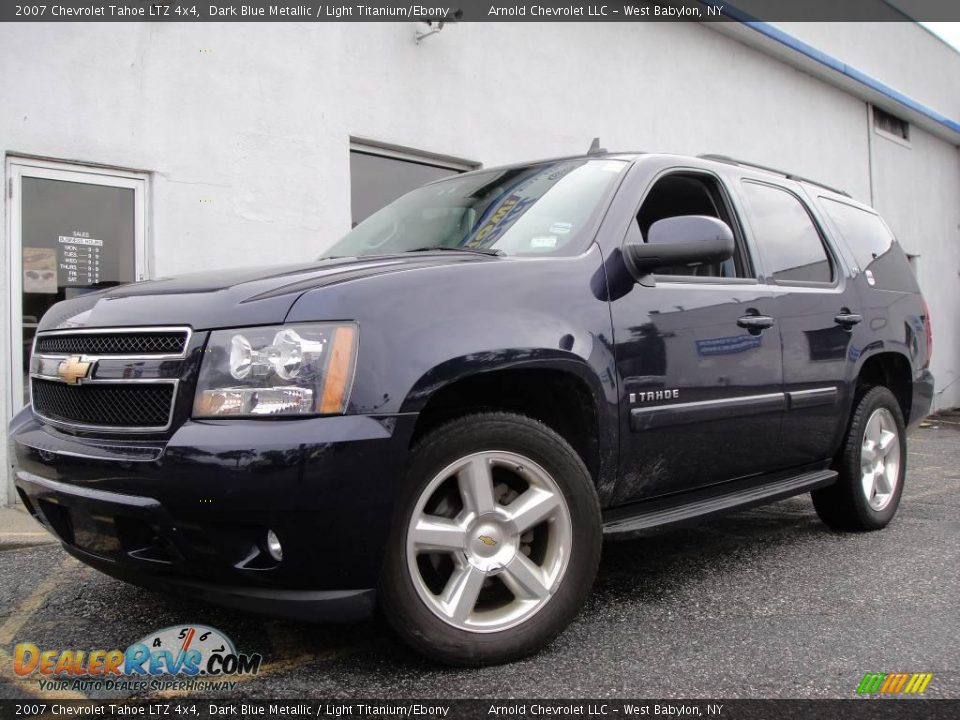 2007 Chevrolet Tahoe LTZ 4x4 Dark Blue Metallic / Light Titanium/Ebony Photo #1