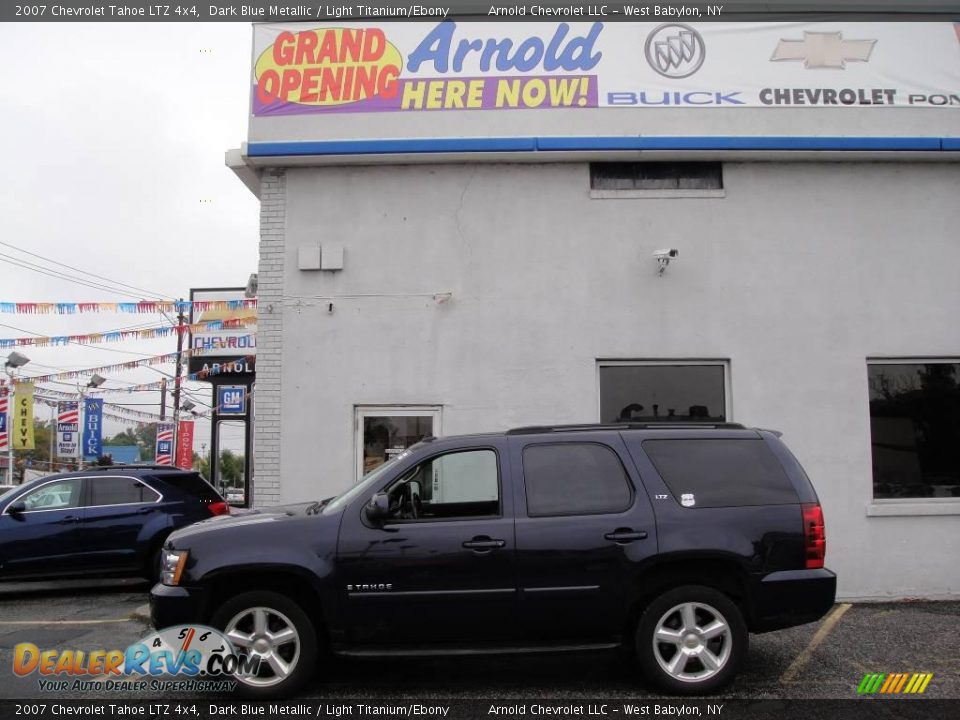 2007 Chevrolet Tahoe LTZ 4x4 Dark Blue Metallic / Light Titanium/Ebony Photo #3