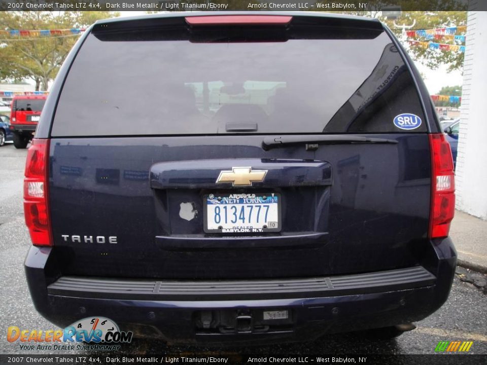 2007 Chevrolet Tahoe LTZ 4x4 Dark Blue Metallic / Light Titanium/Ebony Photo #5