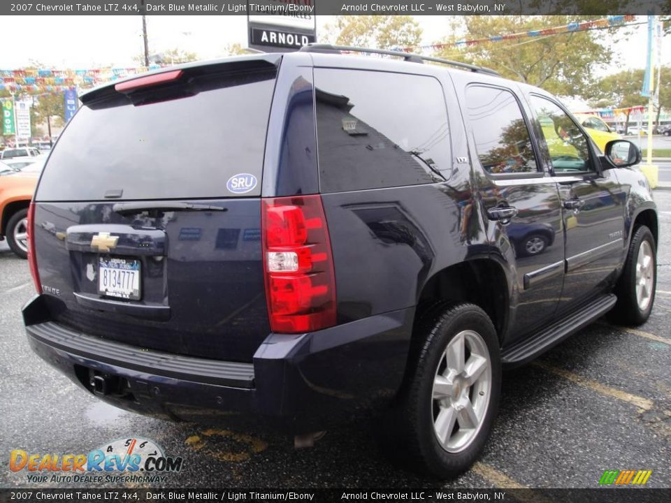 2007 Chevrolet Tahoe LTZ 4x4 Dark Blue Metallic / Light Titanium/Ebony Photo #6