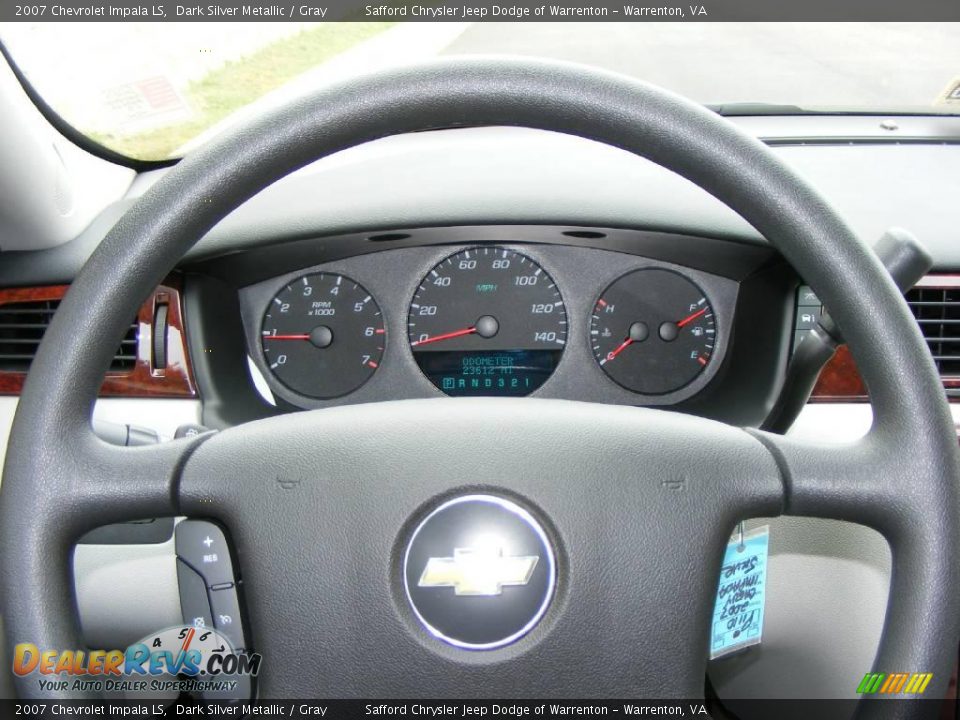 2007 Chevrolet Impala LS Dark Silver Metallic / Gray Photo #10
