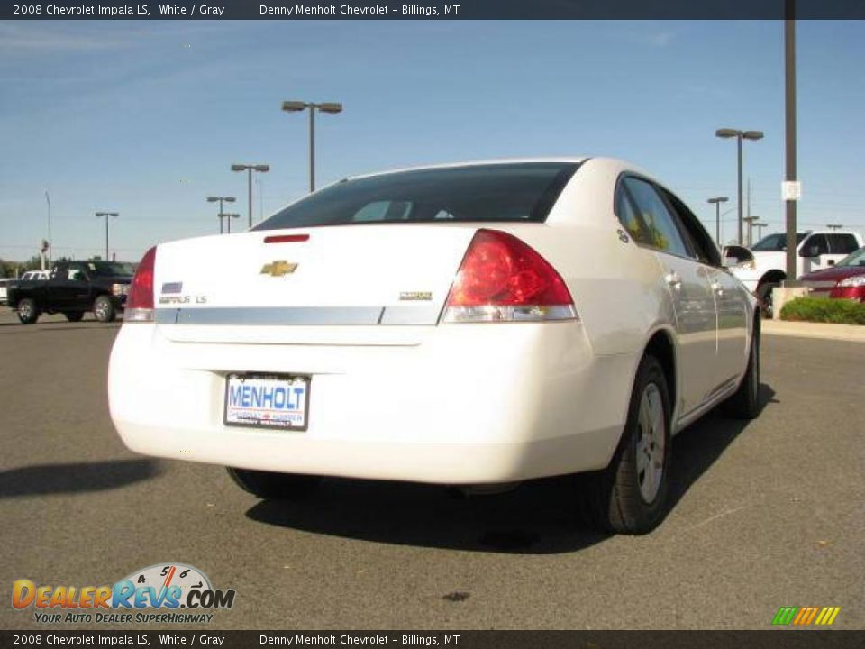 2008 Chevrolet Impala LS White / Gray Photo #5