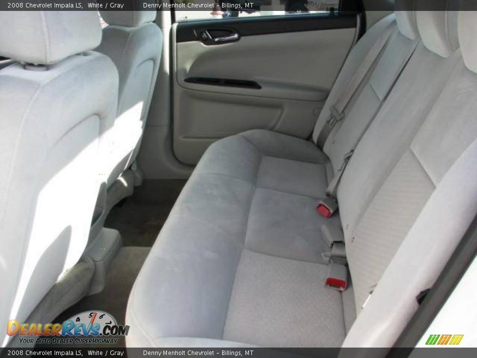 2008 Chevrolet Impala LS White / Gray Photo #8