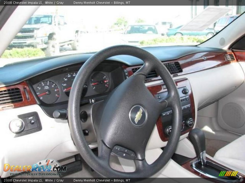 2008 Chevrolet Impala LS White / Gray Photo #10