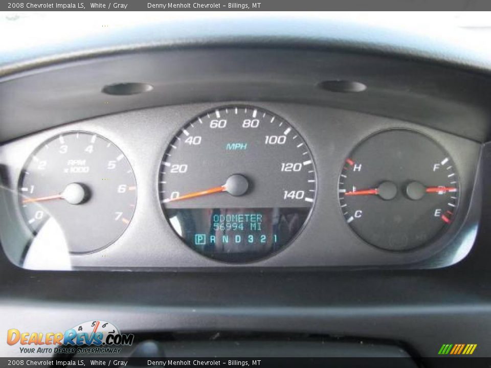2008 Chevrolet Impala LS White / Gray Photo #12