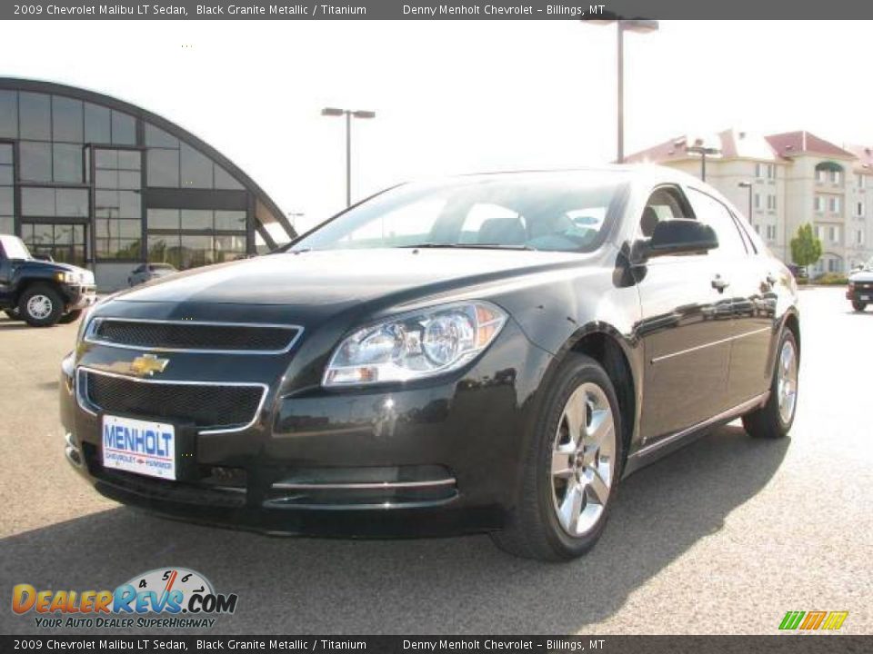 2009 Chevrolet Malibu LT Sedan Black Granite Metallic / Titanium Photo #2