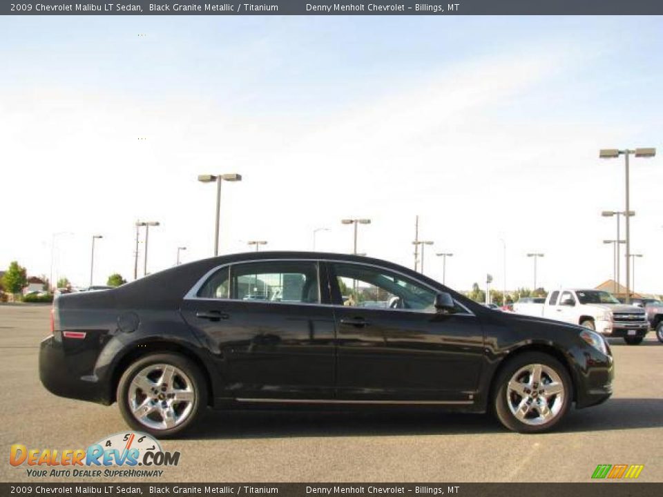 2009 Chevrolet Malibu LT Sedan Black Granite Metallic / Titanium Photo #4