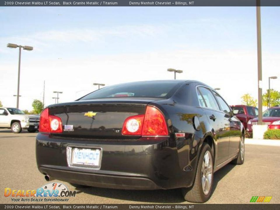 2009 Chevrolet Malibu LT Sedan Black Granite Metallic / Titanium Photo #5