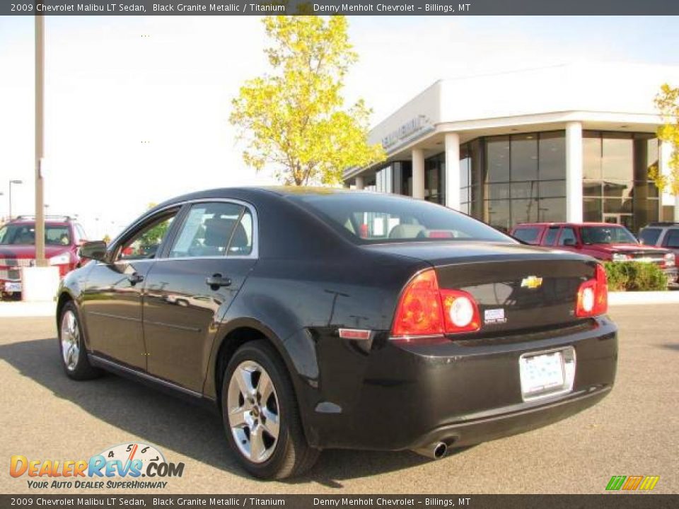 2009 Chevrolet Malibu LT Sedan Black Granite Metallic / Titanium Photo #6