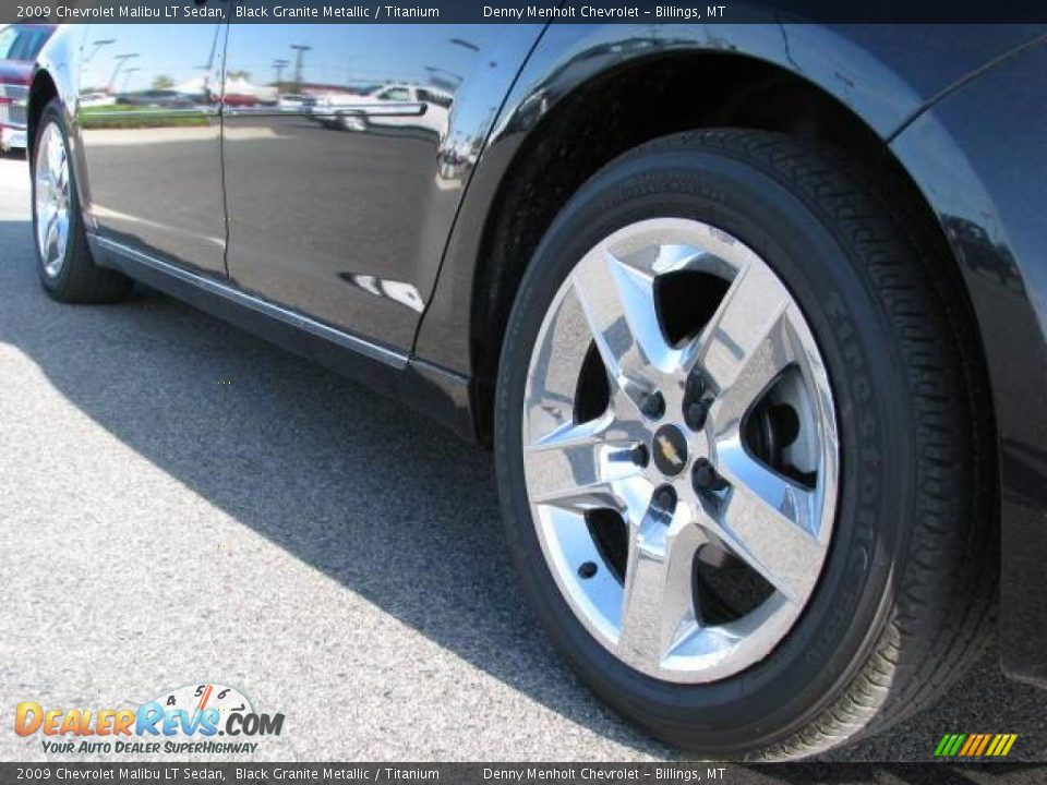 2009 Chevrolet Malibu LT Sedan Black Granite Metallic / Titanium Photo #7