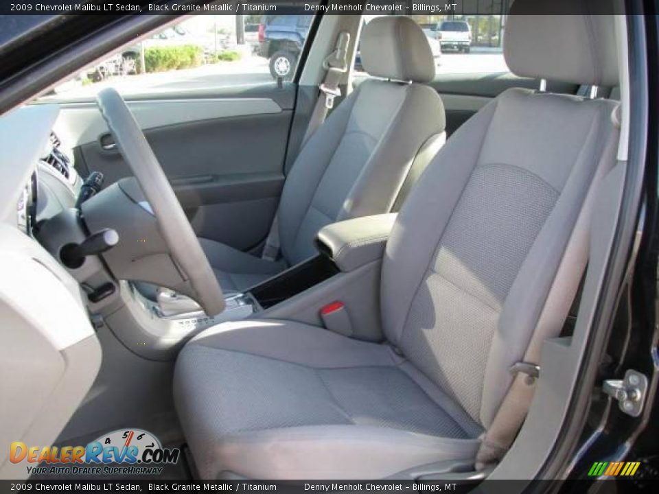 2009 Chevrolet Malibu LT Sedan Black Granite Metallic / Titanium Photo #9