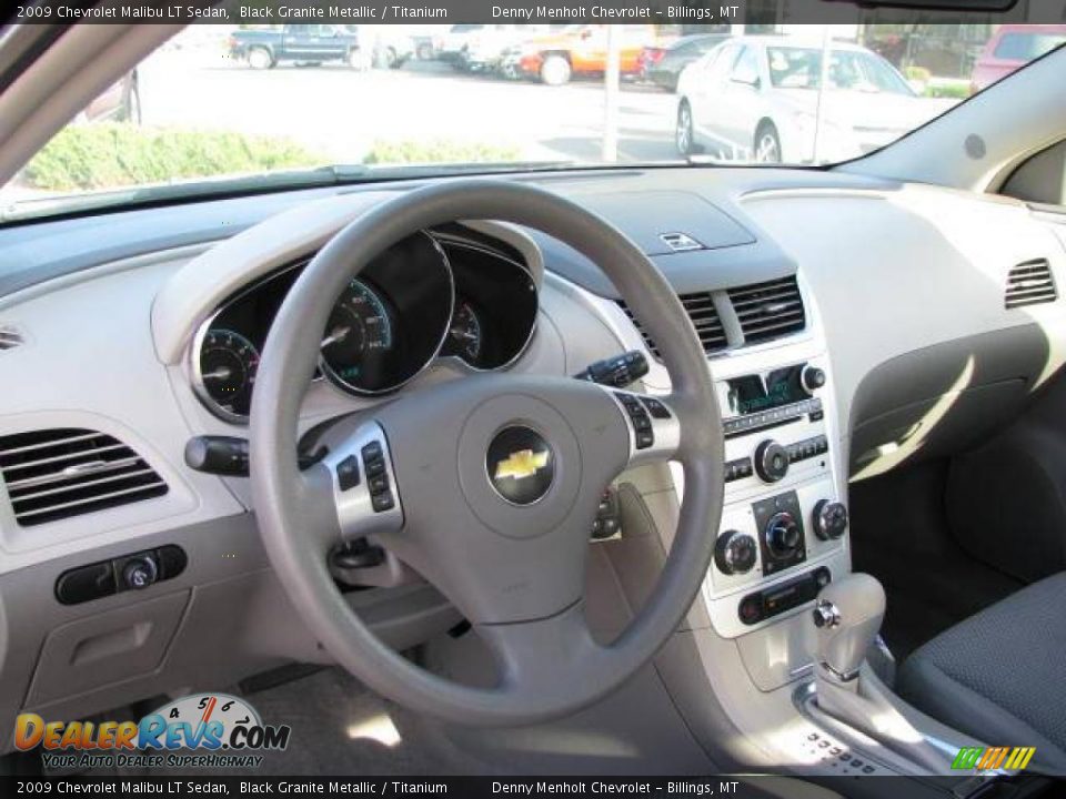 2009 Chevrolet Malibu LT Sedan Black Granite Metallic / Titanium Photo #10