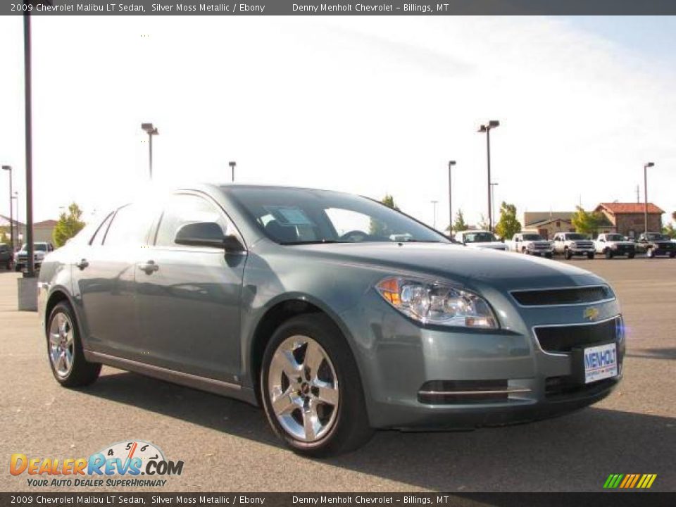 2009 Chevrolet Malibu LT Sedan Silver Moss Metallic / Ebony Photo #3