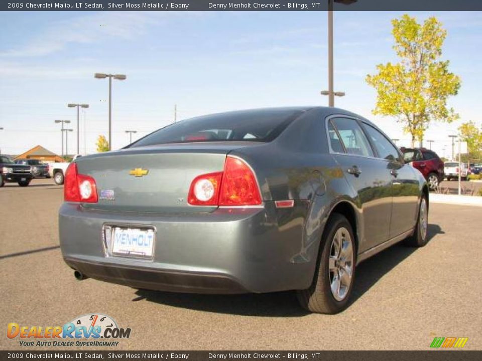 2009 Chevrolet Malibu LT Sedan Silver Moss Metallic / Ebony Photo #5