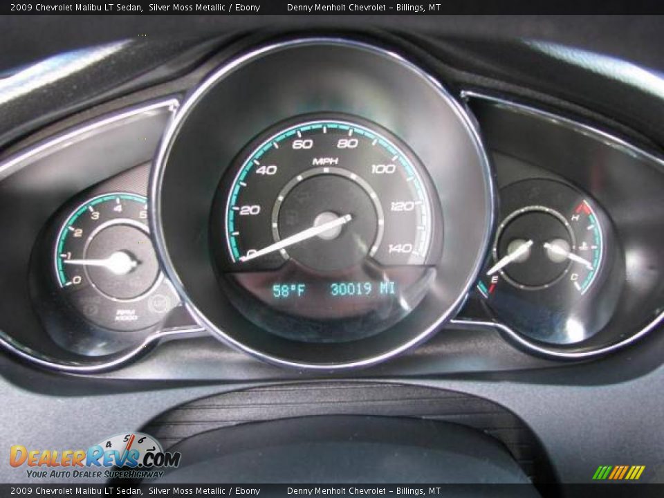 2009 Chevrolet Malibu LT Sedan Silver Moss Metallic / Ebony Photo #11