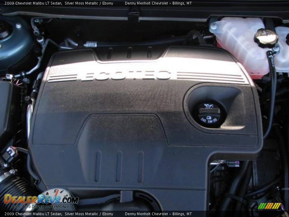 2009 Chevrolet Malibu LT Sedan Silver Moss Metallic / Ebony Photo #12