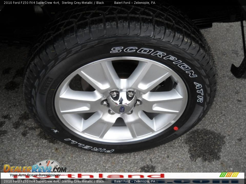 2010 Ford F150 FX4 SuperCrew 4x4 Sterling Grey Metallic / Black Photo #16