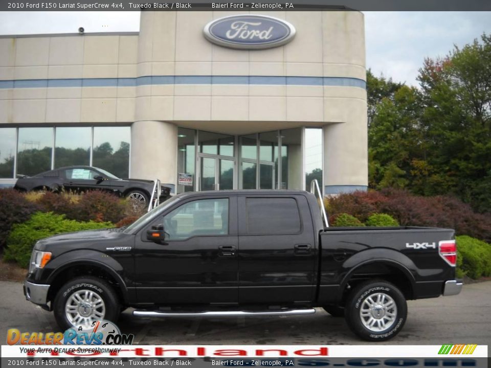 2010 Ford F150 Lariat SuperCrew 4x4 Tuxedo Black / Black Photo #1