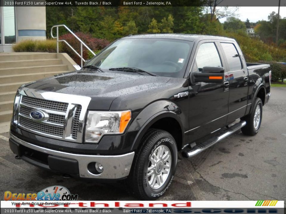 2010 Ford F150 Lariat SuperCrew 4x4 Tuxedo Black / Black Photo #2