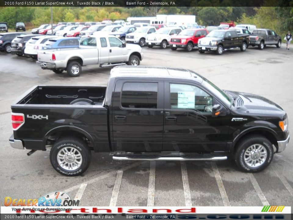 2010 Ford F150 Lariat SuperCrew 4x4 Tuxedo Black / Black Photo #5