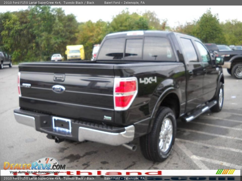 2010 Ford F150 Lariat SuperCrew 4x4 Tuxedo Black / Black Photo #6