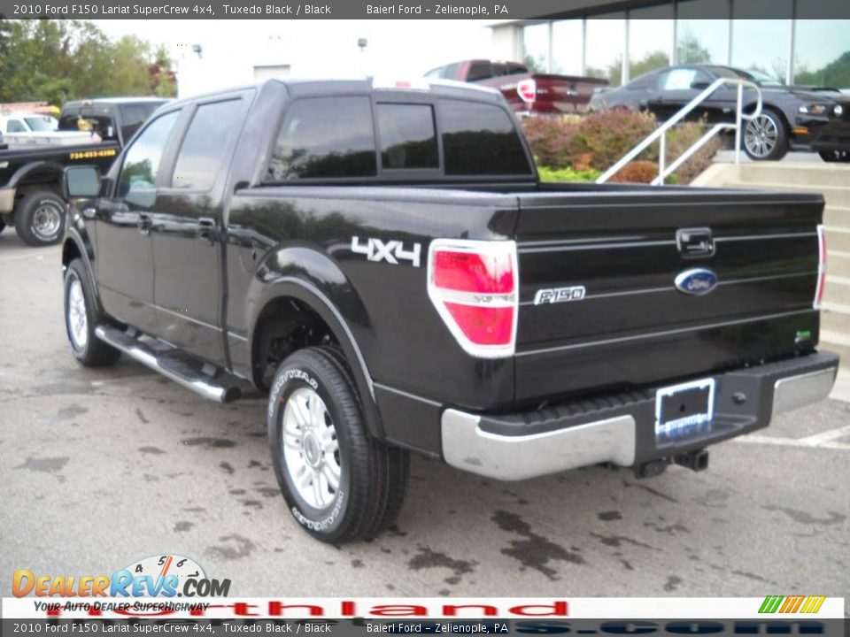 2010 Ford F150 Lariat SuperCrew 4x4 Tuxedo Black / Black Photo #8