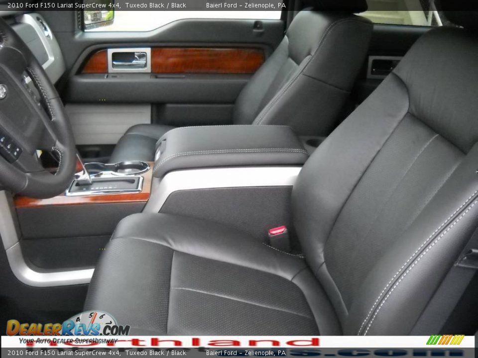 2010 Ford F150 Lariat SuperCrew 4x4 Tuxedo Black / Black Photo #11