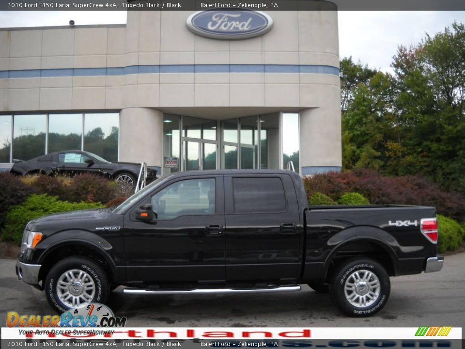 2010 Ford F150 Lariat SuperCrew 4x4 Tuxedo Black / Black Photo #1