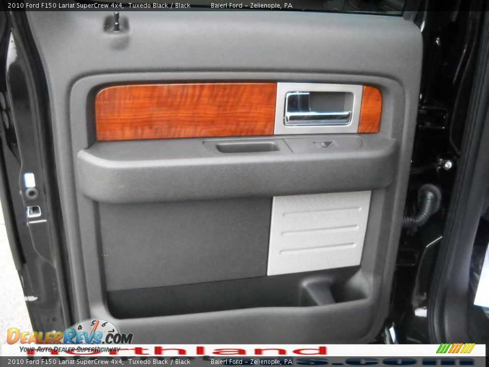 2010 Ford F150 Lariat SuperCrew 4x4 Tuxedo Black / Black Photo #13