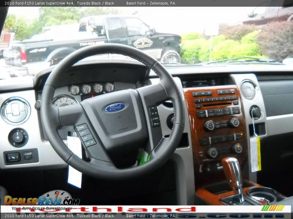 2010 Ford F150 Lariat SuperCrew 4x4 Tuxedo Black / Black Photo #14