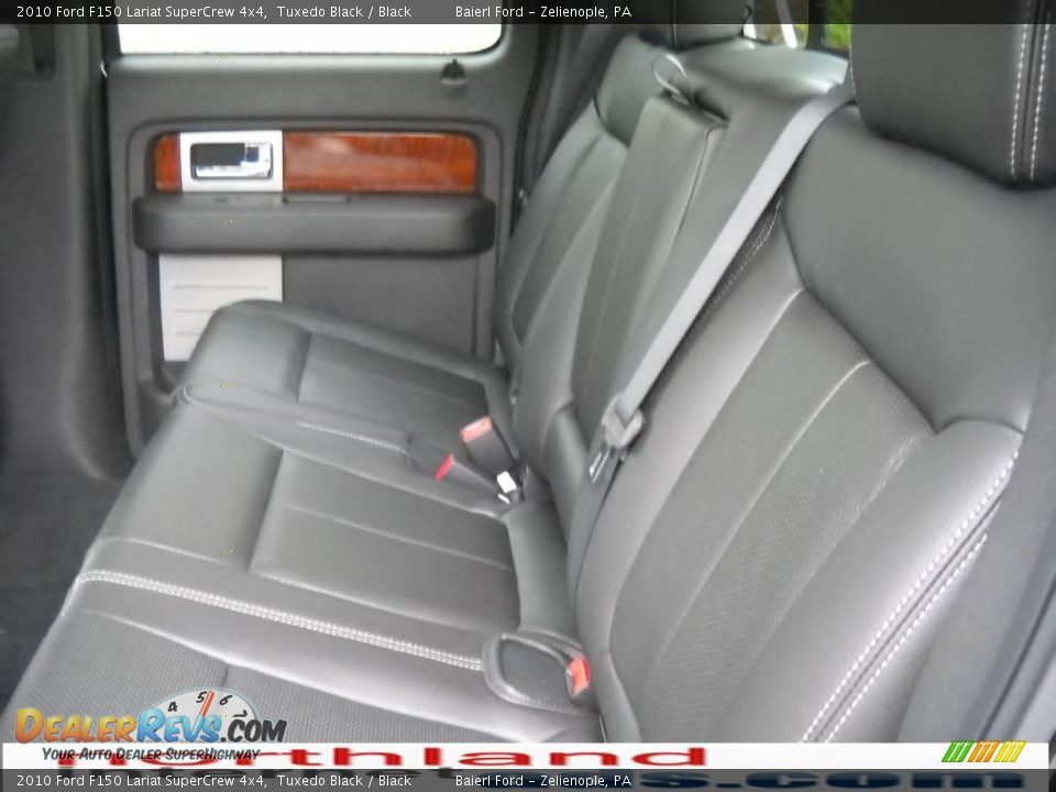 2010 Ford F150 Lariat SuperCrew 4x4 Tuxedo Black / Black Photo #15