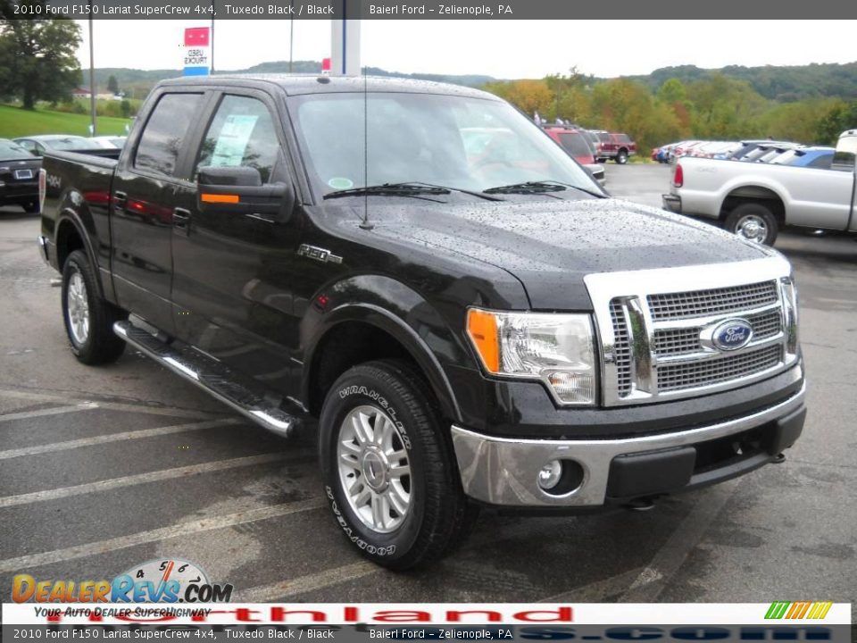 2010 Ford F150 Lariat SuperCrew 4x4 Tuxedo Black / Black Photo #4
