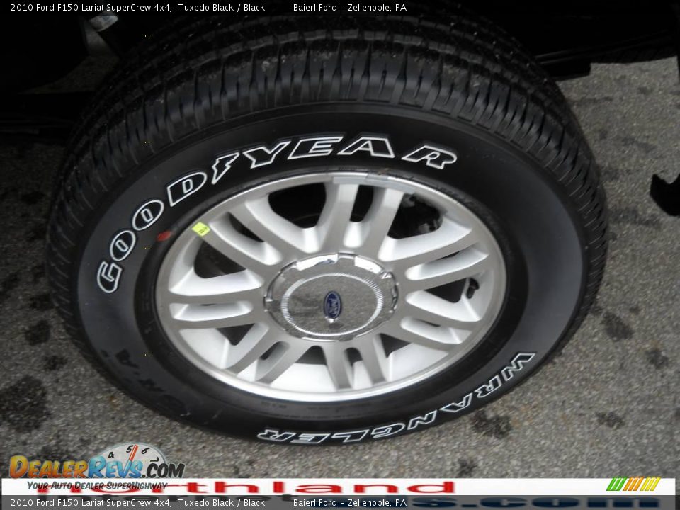 2010 Ford F150 Lariat SuperCrew 4x4 Tuxedo Black / Black Photo #16
