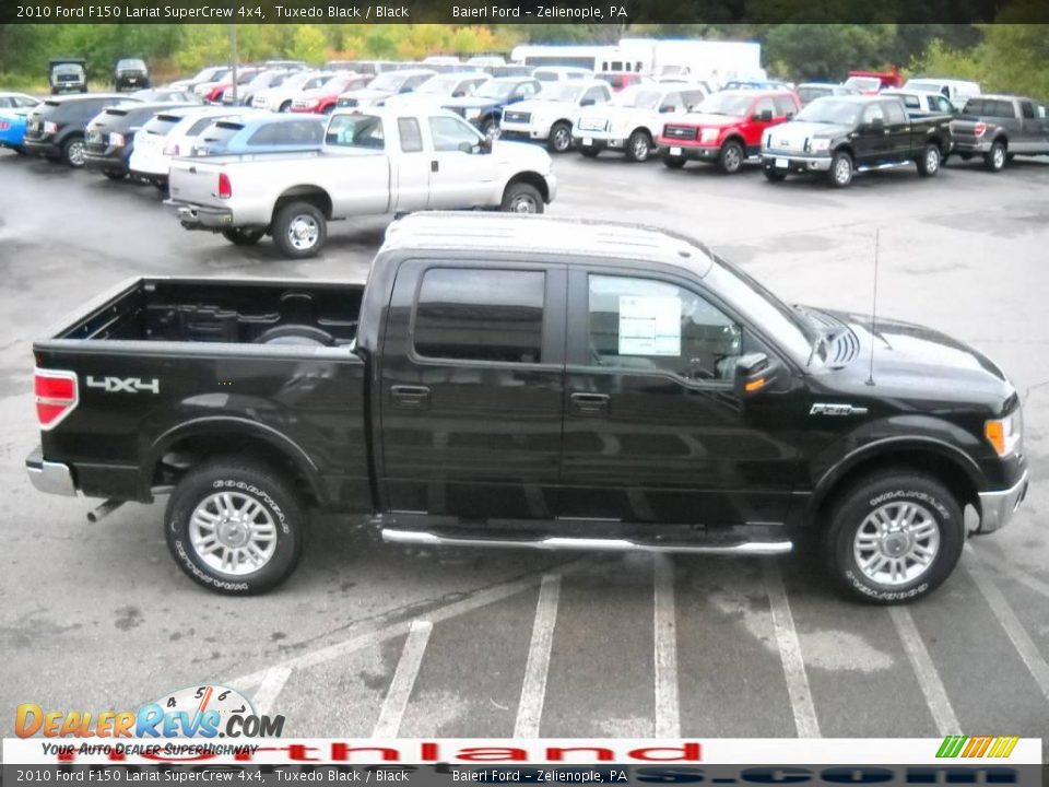 2010 Ford F150 Lariat SuperCrew 4x4 Tuxedo Black / Black Photo #5