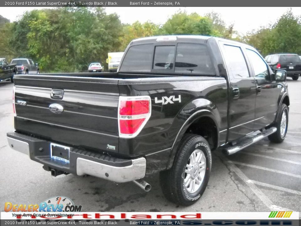 2010 Ford F150 Lariat SuperCrew 4x4 Tuxedo Black / Black Photo #6