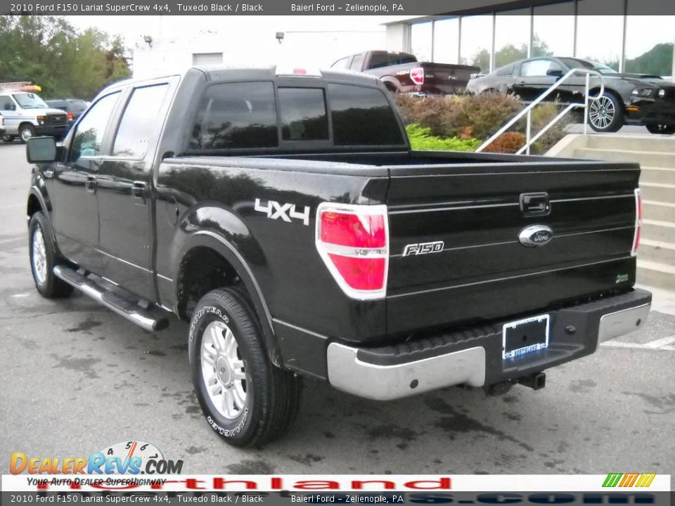 2010 Ford F150 Lariat SuperCrew 4x4 Tuxedo Black / Black Photo #8