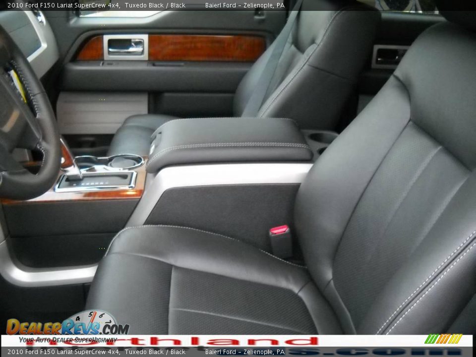 2010 Ford F150 Lariat SuperCrew 4x4 Tuxedo Black / Black Photo #11