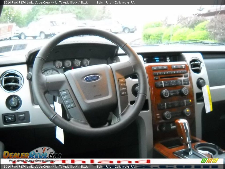 2010 Ford F150 Lariat SuperCrew 4x4 Tuxedo Black / Black Photo #14