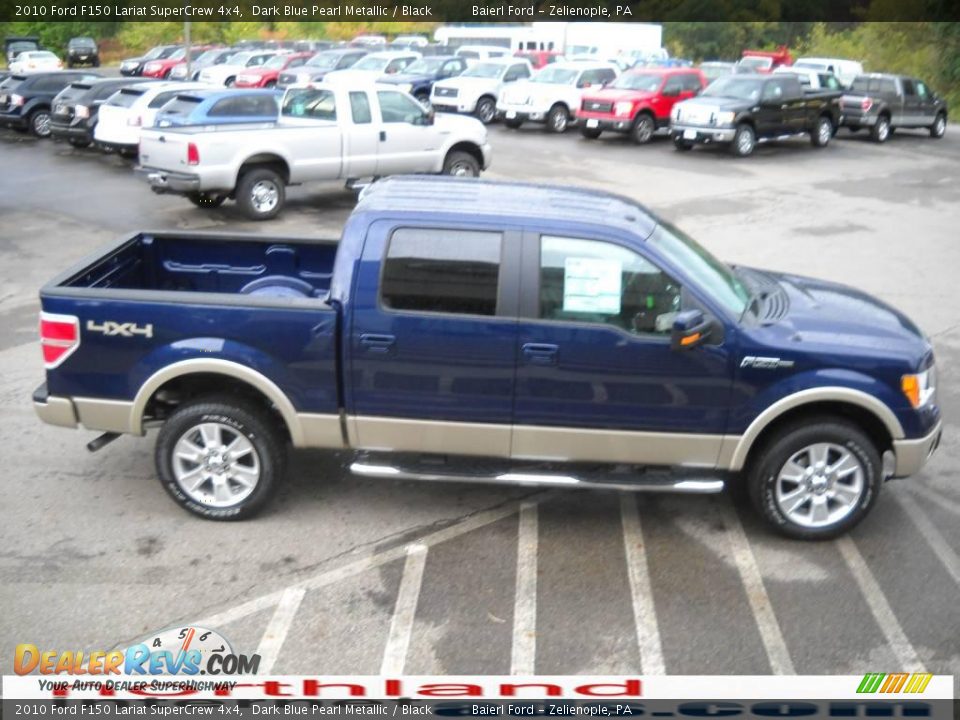 2010 Ford F150 Lariat SuperCrew 4x4 Dark Blue Pearl Metallic / Black Photo #5