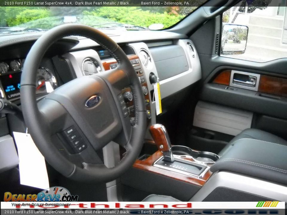 2010 Ford F150 Lariat SuperCrew 4x4 Dark Blue Pearl Metallic / Black Photo #10
