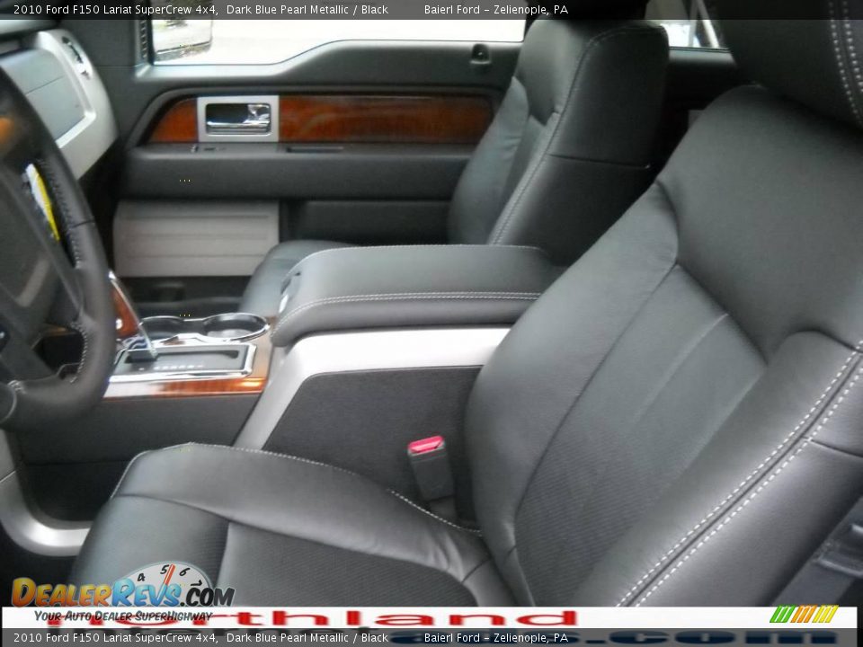 2010 Ford F150 Lariat SuperCrew 4x4 Dark Blue Pearl Metallic / Black Photo #11
