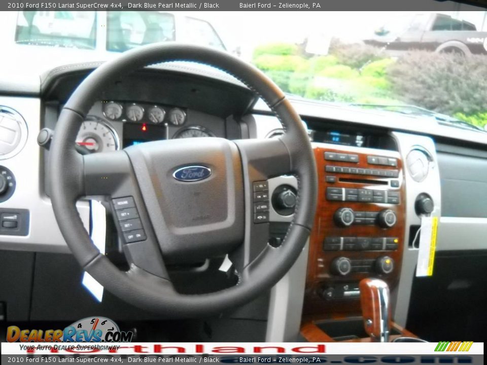2010 Ford F150 Lariat SuperCrew 4x4 Dark Blue Pearl Metallic / Black Photo #14