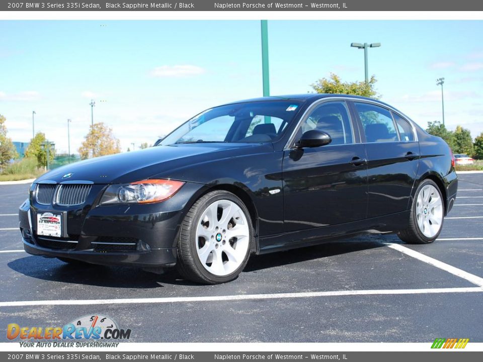 2007 BMW 3 Series 335i Sedan Black Sapphire Metallic / Black Photo #1