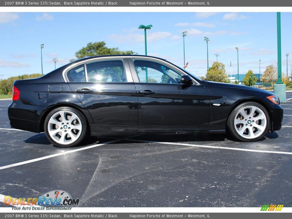 2007 BMW 3 Series 335i Sedan Black Sapphire Metallic / Black Photo #4