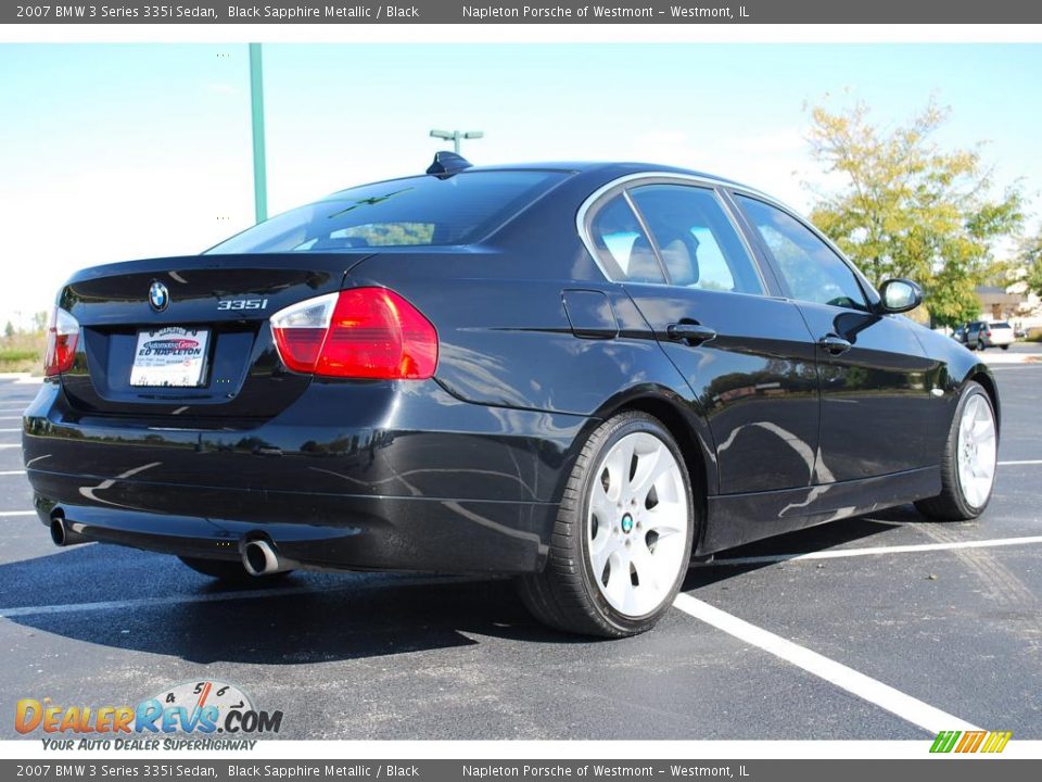 2007 BMW 3 Series 335i Sedan Black Sapphire Metallic / Black Photo #5