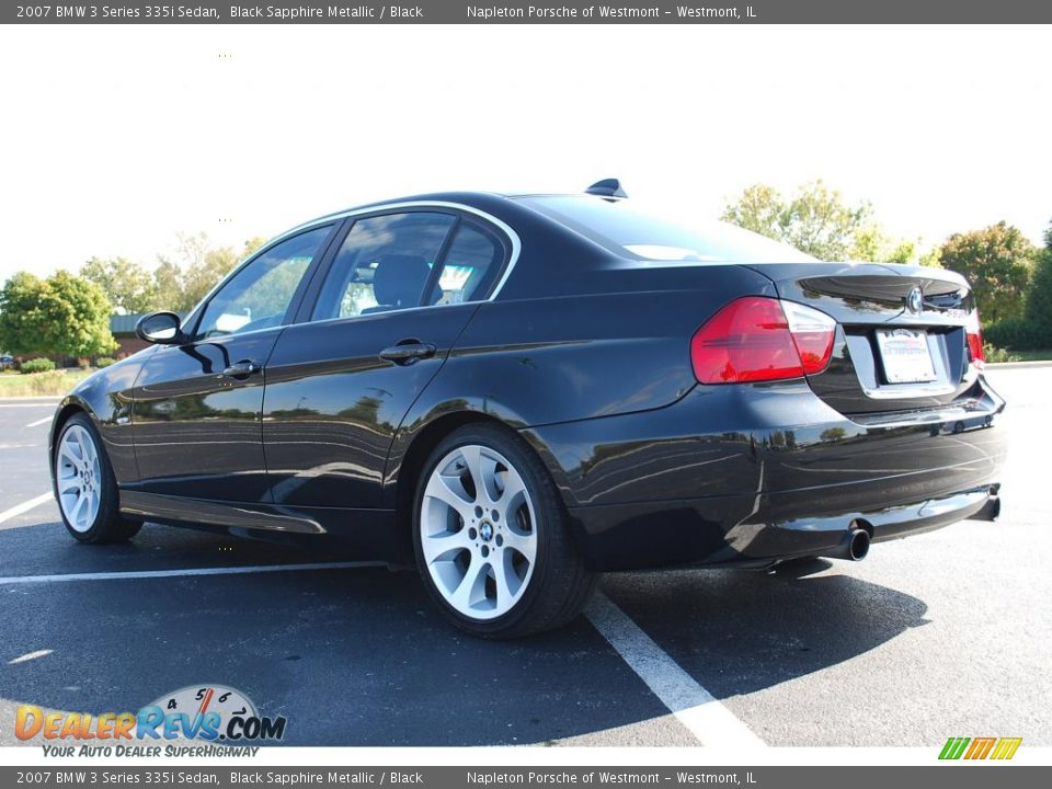 2007 BMW 3 Series 335i Sedan Black Sapphire Metallic / Black Photo #7