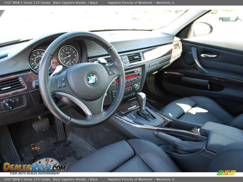 2007 BMW 3 Series 335i Sedan Black Sapphire Metallic / Black Photo #9
